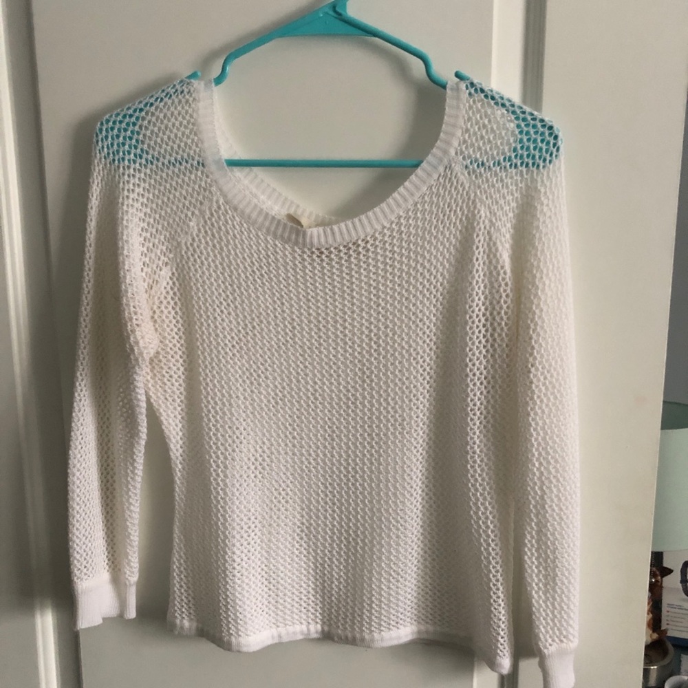 White mesh shirt